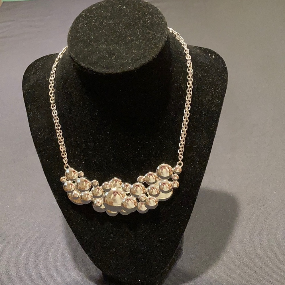 Ladies 16” Silver plated necklace